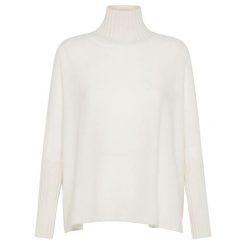 Sweter Deha Wooly Blend High Neck Sweater Damskie. Białe swetry klasyczne damskie Deha, s, z kaszmiru, bez kołnierzyka. Za 488.99 zł.