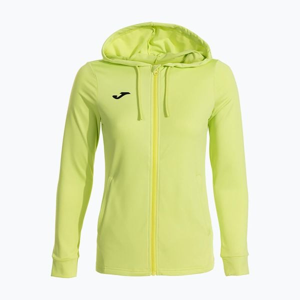 Bluza tenisowa damska Joma Sculpture II Zip-Up Hoodie W. Zielone bluzy sportowe damskie Joma, l, bez wzorów, z elastanu, bez ramiączek, długie, bez kaptura. Za 169.99 zł.