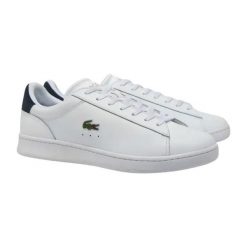 Buty męskie sportowe do chodzenia Lacoste CARNABY SET. Białe buty sportowe na co dzień męskie Lacoste, z materiału, bez zapięcia, trekkingowe. Za 409.00 zł.
