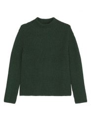 Marc O´Polo Sweter w kolorze ciemnozielonym rozmiar: L. Zielone golfy damskie l, bez wzorów, z bawełny, bez ramiączek. Za 215.21 zł.