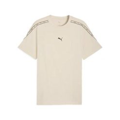 T-shirt męski PUMA Essentials Tape Tee Alpine Snow - beżowy. Niebieskie t-shirty męskie Puma, m, bez wzorów, z bawełny, bez kołnierzyka. Za 84.99 zł.