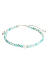 Samapura Bransoletka z koralikami Mosiądz Kobiety Bransoletka dla kobiet z koralikami Symbol z Amazonitem Bransoletki 1 ct Damski. Niebieskie bransoletki damskie Samapura, pozłacane. Za 163.99 zł.