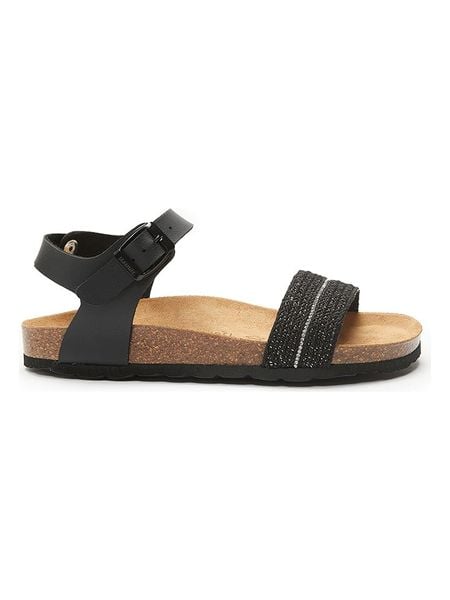 Mandel Sandały w kolorze czarnym rozmiar: 37. Czarne sandały damskie Mandel, bez wzorów, bez obcasa. Za 101.23 zł.