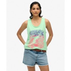 Koszulka surfingowa z psychodelicznym wzorem SUPERDRY. Zielone bielizna termoaktywna damska Superdry., bez wzorów, z bawełny. Za 148.70 zł.