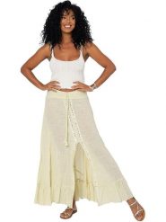 Aller Simplement Spódnica w kolorze żółtym rozmiar: 34-40. Żółte spódniczki damskie Aller Simplement, bez wzorów, z bawełny, z podwyższonym stanem, maxi. Za 82.99 zł.