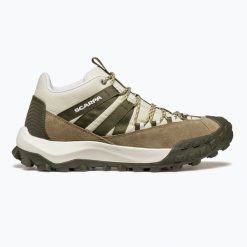 Buty turystyczne męskie SCARPA Rovecalyptos/forest. Brązowe buty trekkingowe męskie Scarpa, z materiału, bez zapięcia, trekkingowe. Za 509.99 zł.