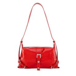 Torebka JENNY. Czerwone torebki klasyczne damskie Jenny, bez wzorów, bez dodatków. Za 129.99 zł.