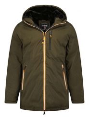 Canadian Peak Parka "Cassimineak" w kolorze khaki rozmiar: 3XL. Brązowe parki męskie Canadian Peak, xl, z aplikacjami. Za 245.96 zł.