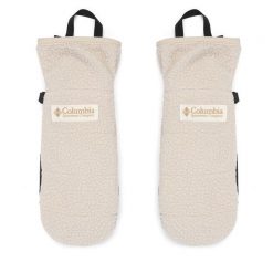 Rękawiczki Columbia. Brązowe rękawiczki damskie Columbia, bez wzorów, z dzianiny. Za 199.99 zł.