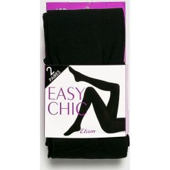 Etam - Rajstopy Easy Chic (2-pack). Czarne rajstopy i pończochy Etam. W wyprzedaży za 49.90 zł.