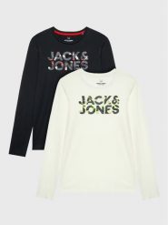 Jack & Jones Junior Komplet bluzek Ramp 1222557 Kolorowy Regular Fit. T-shirty chłopięce JACK & JONES Junior, bez wzorów, z bawełny, bez ramiączek. Za 129.99 zł.
