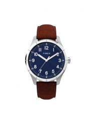 Timex Zegarek Main Street TW2Y16200 Brązowy. Brązowe, analogowe zegarki męskie Timex. Za 379.99 zł.