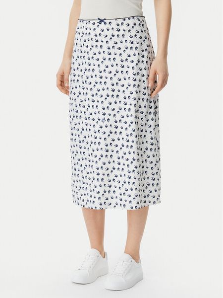 Tommy Jeans Spódnica midi DW0DW20272 Écru Regular Fit. Spódniczki damskie Tommy Jeans, s, bez wzorów, z jeansu, midi. Za 229.99 zł.