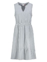 Sublevel Sukienka w kolorze błękitno-szarym rozmiar: XL. Niebieskie sukienki damskie Sublevel, xl, bez wzorów, z bawełny, bez kołnierzyka, bez ramiączek, midi. Za 82.99 zł.