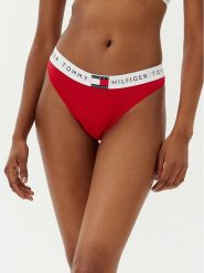 Tommy Hilfiger Stringi UW0UW06039 Czerwony. Czerwone stringi damskie Tommy Hilfiger, xl, bez wzorów, z bawełny. Za 59.99 zł.
