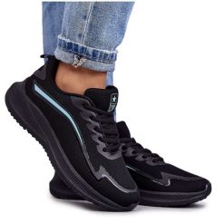 Damskie Modne Buty Sportowe Sneakersy Czarne Ida. Czarne buty sportowe na co dzień damskie bez wzorów, z tkaniny. Za 240.34 zł.