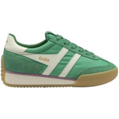 Damskie zamszowe buty sportowe Gola Pacer. Białe buty sportowe na co dzień damskie Gola, bez wzorów, z nylonu. Za 453.50 zł.