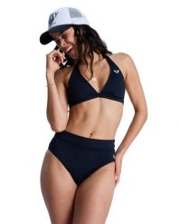 Dół bikini dla Kobiety SOLID ESSENTIALS Czarny. Szare bikini damskie Roxy, bez wzorów. Za 129.99 zł.