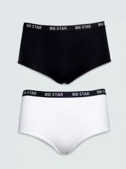 Figi damskie bawełniane dwupak Helinah 000. Figi damskie Big Star, l, bez wzorów, z bawełny. Za 59.99 zł.