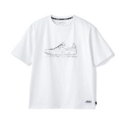 Koszulka z nadrukiem Mizuno Morelia Off. Białe t-shirty damskie Mizuno, l, bez wzorów, bez kołnierzyka. Za 272.00 zł.