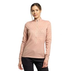 Bluza narciarska damska Maloja Copper. Brązowe bluzy bez kaptura damskie Maloja, s. Za 289.99 zł.
