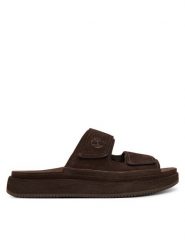 Timberland Klapki TB0A2755EIV1 Brązowy. Brązowe klapki i japonki męskie Timberland, ze skóry. Za 399.99 zł.