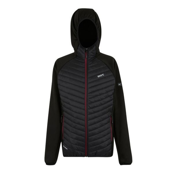 Męska Kurtka Hybrydowa Andreson. Czarne kurtki męskie Regatta, m, bez wzorów, z puchu, sportowe, bez kaptura. Za 147.99 zł.