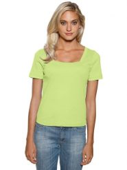 Heine Koszulka w kolorze zielonym rozmiar: 42. Zielone bluzki damskie Heine, bez wzorów, bez kołnierzyka. Za 56.99 zł.