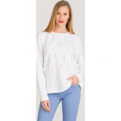 BLUZA LIU JO. Białe bluzy bez kaptura damskie Liu Jo, l, z bawełny. Za 401.40 zł.