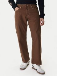 RVCA Spodnie materiałowe Dayshift 23A113502 Brązowy Relaxed Fit. Brązowe spodnie materiałowe męskie RVCA, bez wzorów, z bawełny. Za 349.99 zł.