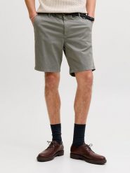 Jack & Jones Szorty chino "Stace" w kolorze szarym rozmiar: M. Szare szorty męskie Jack & Jones, z bawełny, bez kołnierzyka. Za 114.44 zł.