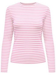 ONLY Koszulka w kolorze jasnoróżowym rozmiar: XL. Różowe bluzki damskie Only, xl, bez wzorów, bez kołnierzyka, bez ramiączek. Za 61.46 zł.