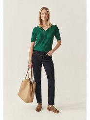 TATUUM Dżinsy - Tapered fit - w kolorze granatowym rozmiar: 38. Niebieskie jeansy damskie Tatuum. Za 201.55 zł.