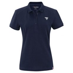Koszulka polo damska Tecnifibre 2024. Niebieskie bluzki damskie TECNIFIBRE, bez wzorów, z dzianiny, sportowe, bez kołnierzyka, bez ramiączek. W wyprzedaży za 237.00 zł.