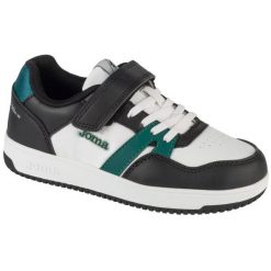 Buty Joma Platea Low 2515 JPLAS2515V Czarno-Białe czarne. Czarne buty sportowe chłopięce z materiału, bez zapięcia. Za 207.16 zł.
