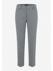 More & More Spodnie w kolorze czarno-białym rozmiar: 44. Białe spodnie materiałowe damskie MORE & MORE, bez wzorów, z materiału. Za 91.56 zł.