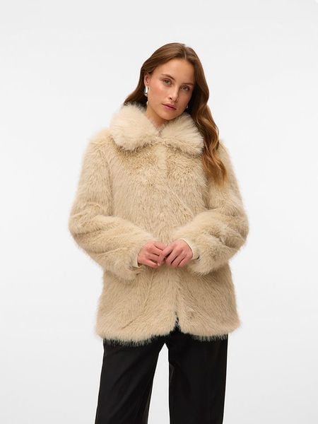 Vero Moda Kurtka przejściowa w kolorze beżowym rozmiar: L. Brązowe kurtki damskie Vero Moda, l, bez wzorów, bez kaptura. Za 218.57 zł.