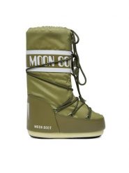 Moon Boot Śniegowce 80D1400440 Khaki. Brązowe kozaki dziewczęce Moon Boot, bez wzorów, ze skóry, bez obcasa. Za 469.99 zł.