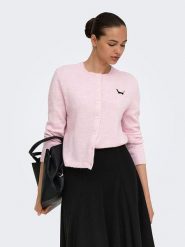 ONLY Kardigan w kolorze jasnoróżowym rozmiar: XS. Różowe kardigany damskie Only, xs, bez wzorów. Za 129.95 zł.