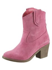 Heine Skórzane botki w kolorze jasnoróżowym rozmiar: 42. Różowe botki damskie Heine, ze skóry, eleganckie, bez obcasa, bez zapięcia. Za 172.45 zł.