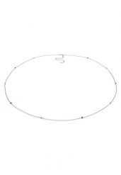 Elli Damski łańcuszek na biodra koraliki z kryształem w srebrze próby 925 sterling silver Naszyjniki 1 ct. Szare bikini damskie Elli, na co dzień, srebrne. Za 263.99 zł.