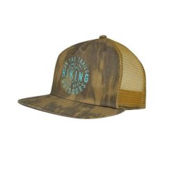 Czapka z daszkiem Buff Trucker Ikshi Fawn. Brązowe czapki męskie Buff, bez wzorów, z elastanu. Za 89.99 zł.