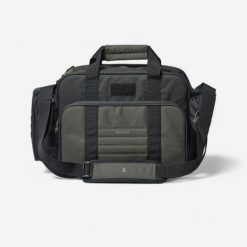 Torba S dla strzelców sportowych. Czarne torby męskie na ramię SOLOGNAC, bez wzorów, z materiału, na ramię, duże. Za 129.99 zł.