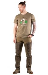 Spodnie myśliwskie męskie Tagart 4Track Brown wytrzymałe. Brązowe spodnie materiałowe męskie tagart, bez wzorów, z bawełny. Za 559.00 zł.