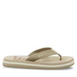 Japonki Gant. Brązowe klapki damskie Gant, bez wzorów, bez obcasa. Za 259.99 zł.