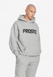 Bluza sportowa męska Prosto Big Log z kapturem. Szare bluzy sportowe męskie Prosto., l, z bawełny. Za 209.99 zł.