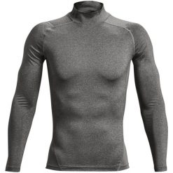 Koszulka z długim rękawem i stójką Under Armour HeatGear®. Czarne t-shirty sportowe męskie Under Armour, bez ramiączek, do biegania. Za 195.00 zł.