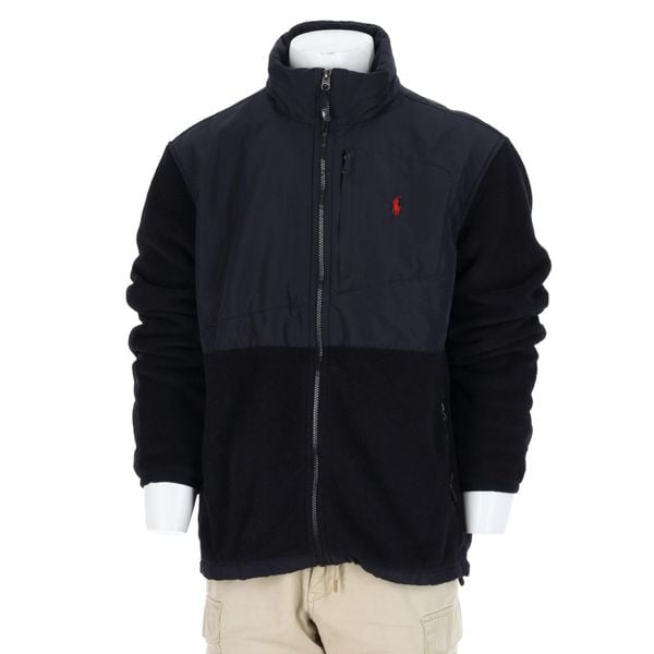 Second life - Kurtka polarowa męska Denali Polo Ralph Lauren - Stan bardzo dobry. Czarne kurtki treningowe męskie Ralph Lauren, l, bez wzorów, z polaru, trekkingowe. Za 383.36 zł.