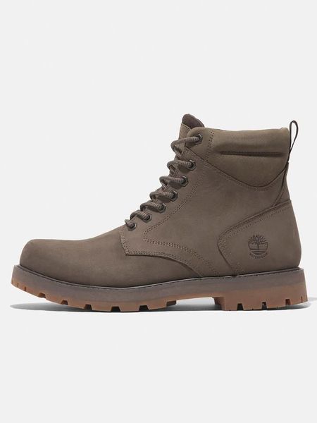 Timberland Skórzane botki "Britton Road Mid Lace Up" w kolorze khaki rozmiar: 41. Brązowe buty zimowe męskie Timberland, z materiału, bez zapięcia. Za 613.51 zł.