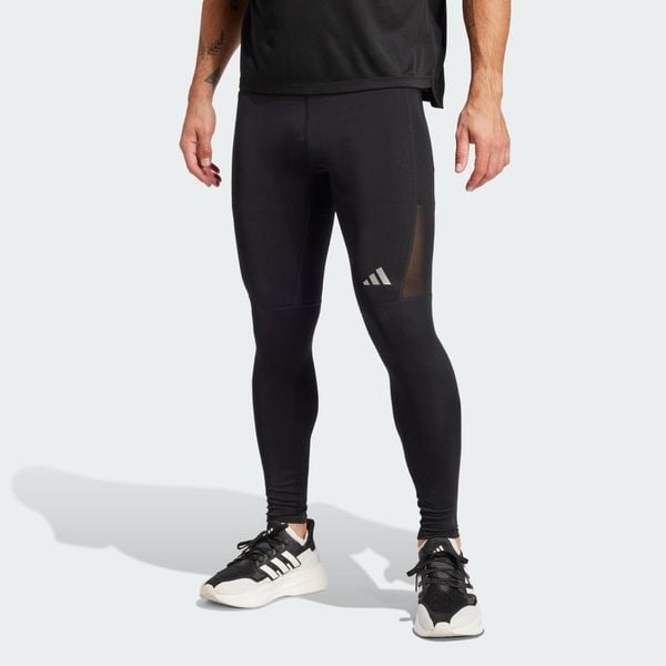 Legginsy adidas Run It. Czarne bielizna termoaktywna męska Adidas, m, bez wzorów, z materiału. Za 190.75 zł.